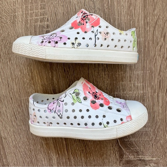 Native Jefferson Kids Shoes Floral Infant Toddler Girl 5 - Picture 4 of 9